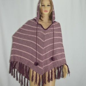 BCBG Hooded Poncho